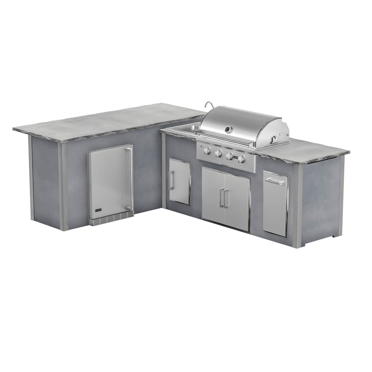 Modern Concrete Gray, Left