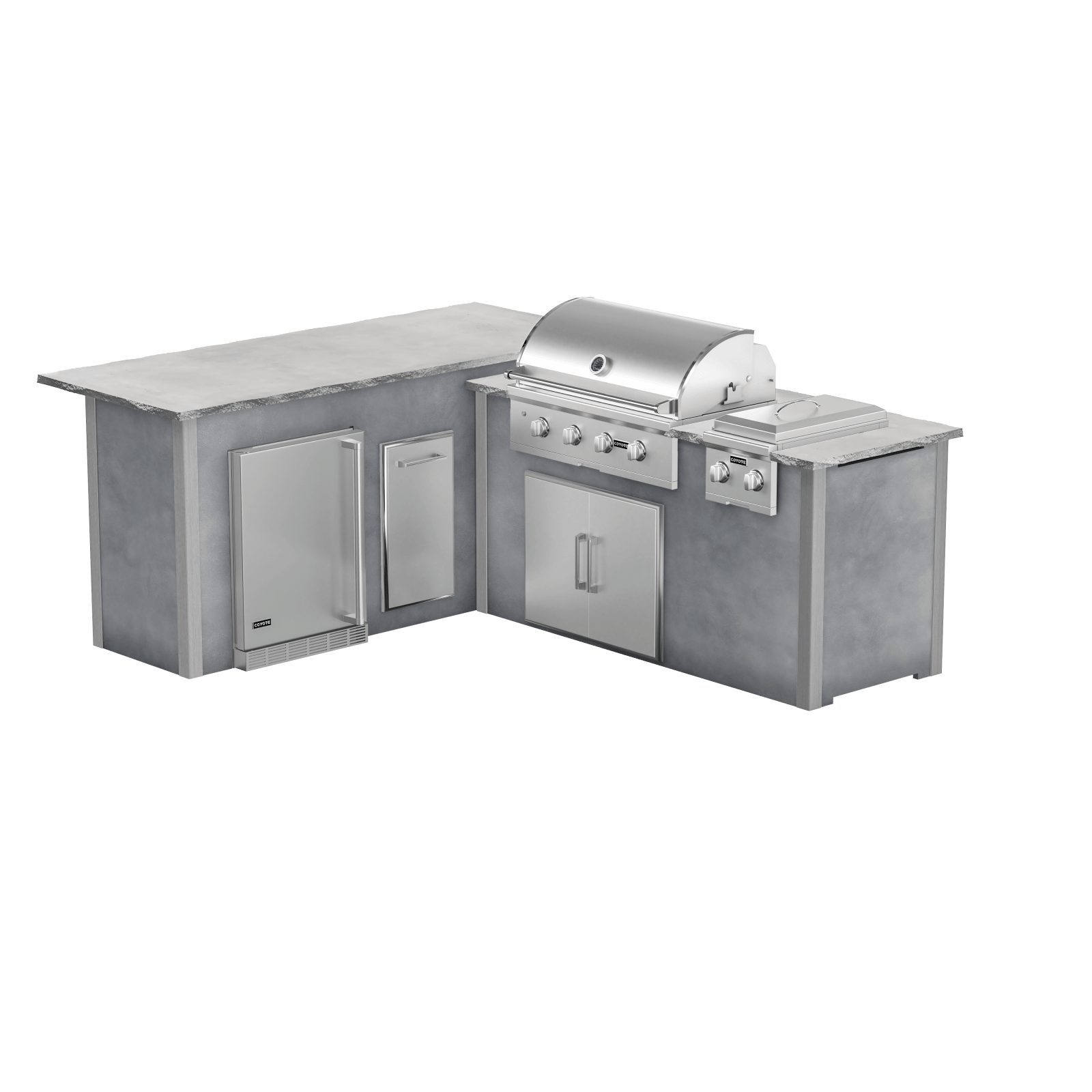 Modern Concrete Gray, Left