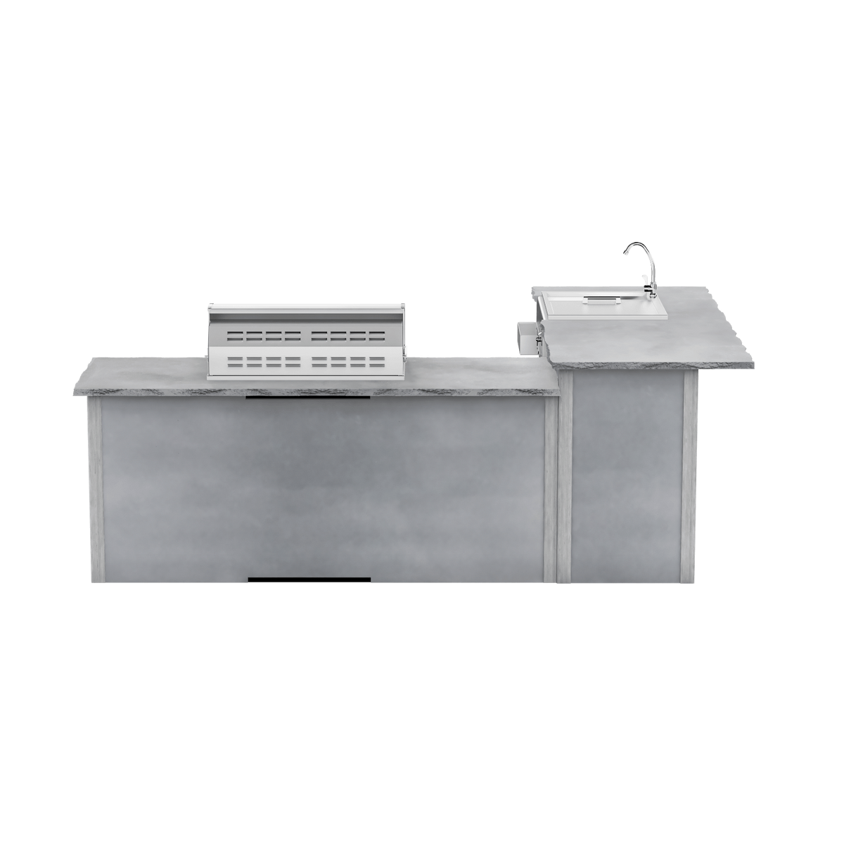 Modern Concrete Gray, Left