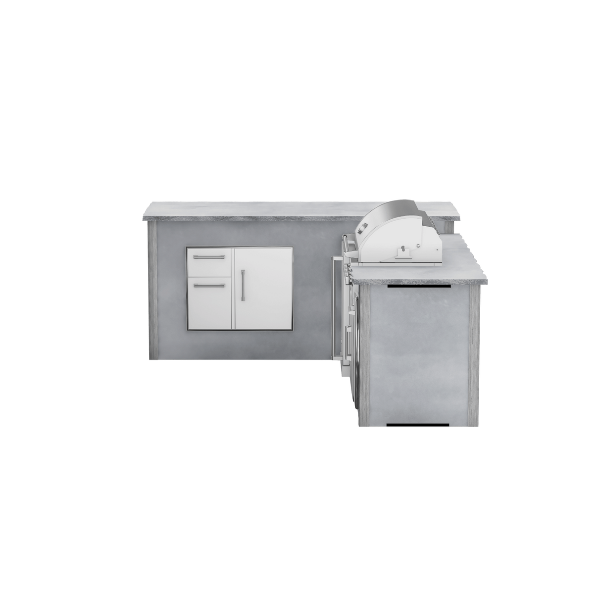 Modern Concrete Gray, Left