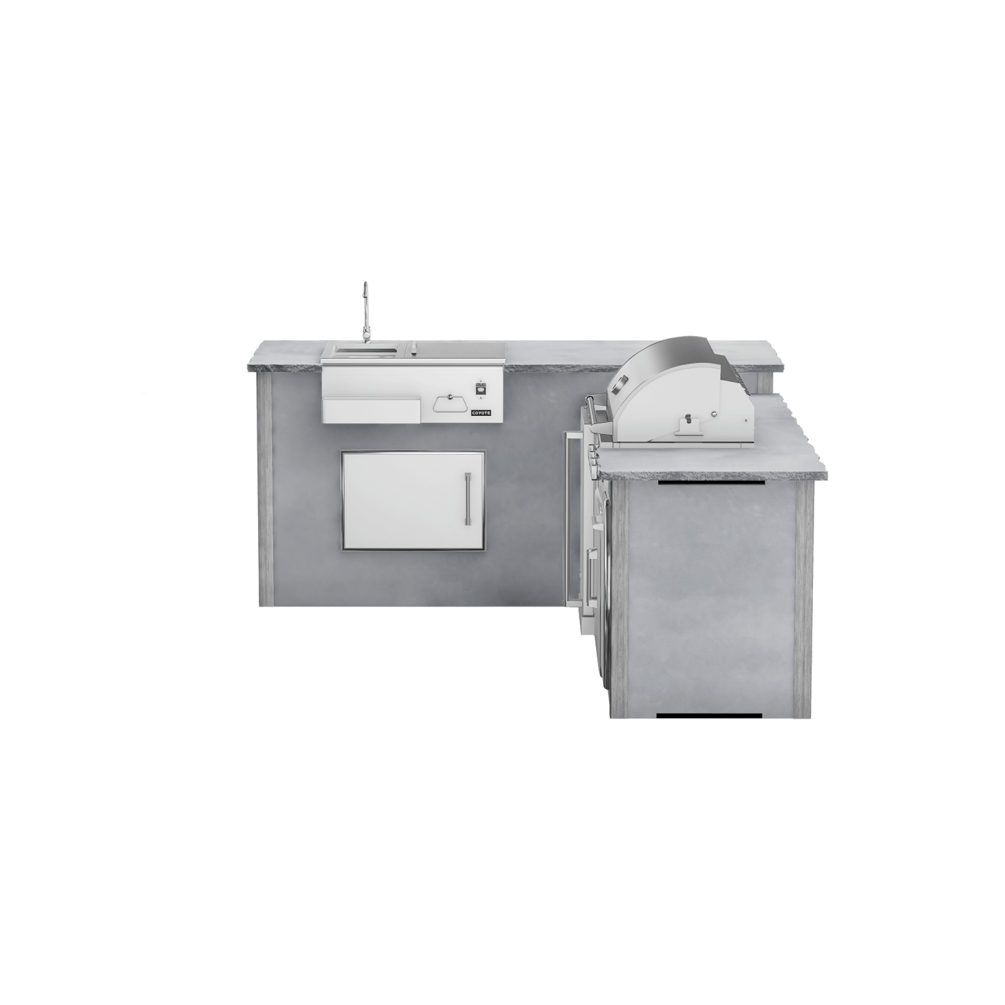 Modern Concrete Gray, Left
