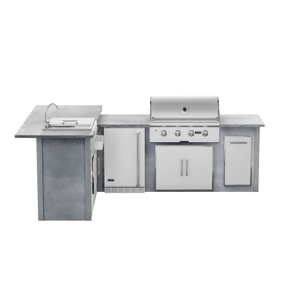 Modern Concrete Gray, Left
