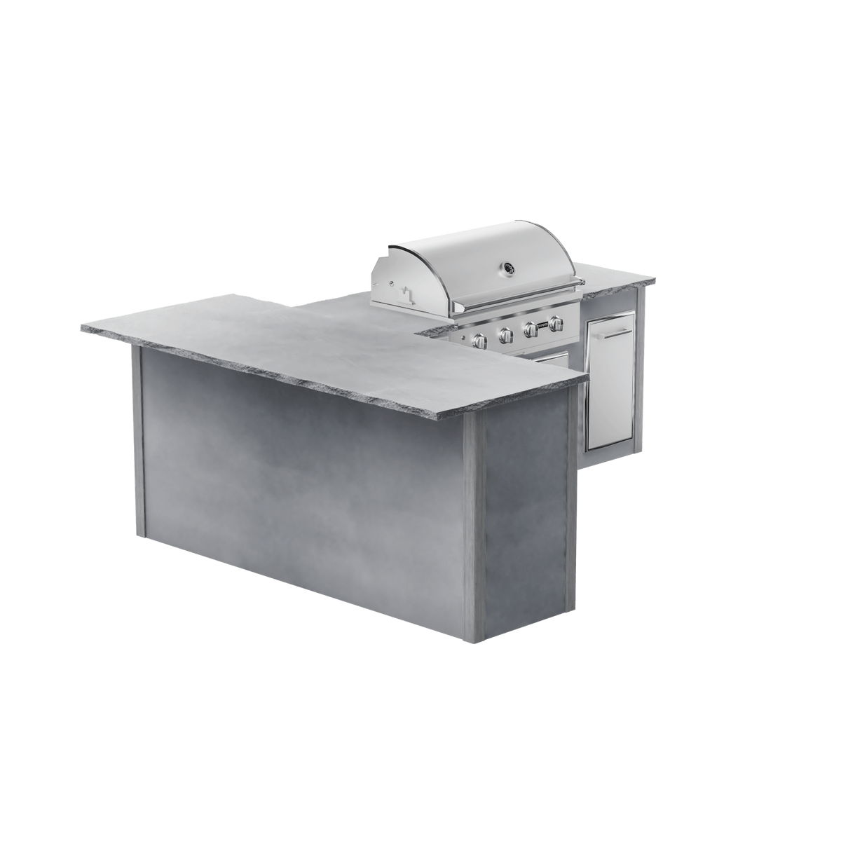 Modern Concrete Gray, Left