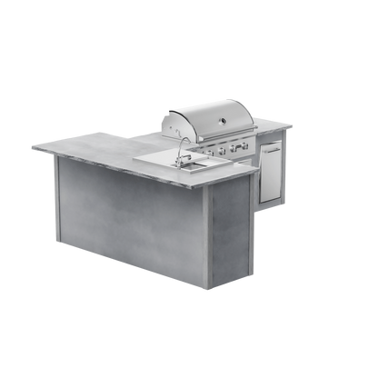 Modern Concrete Gray, Left