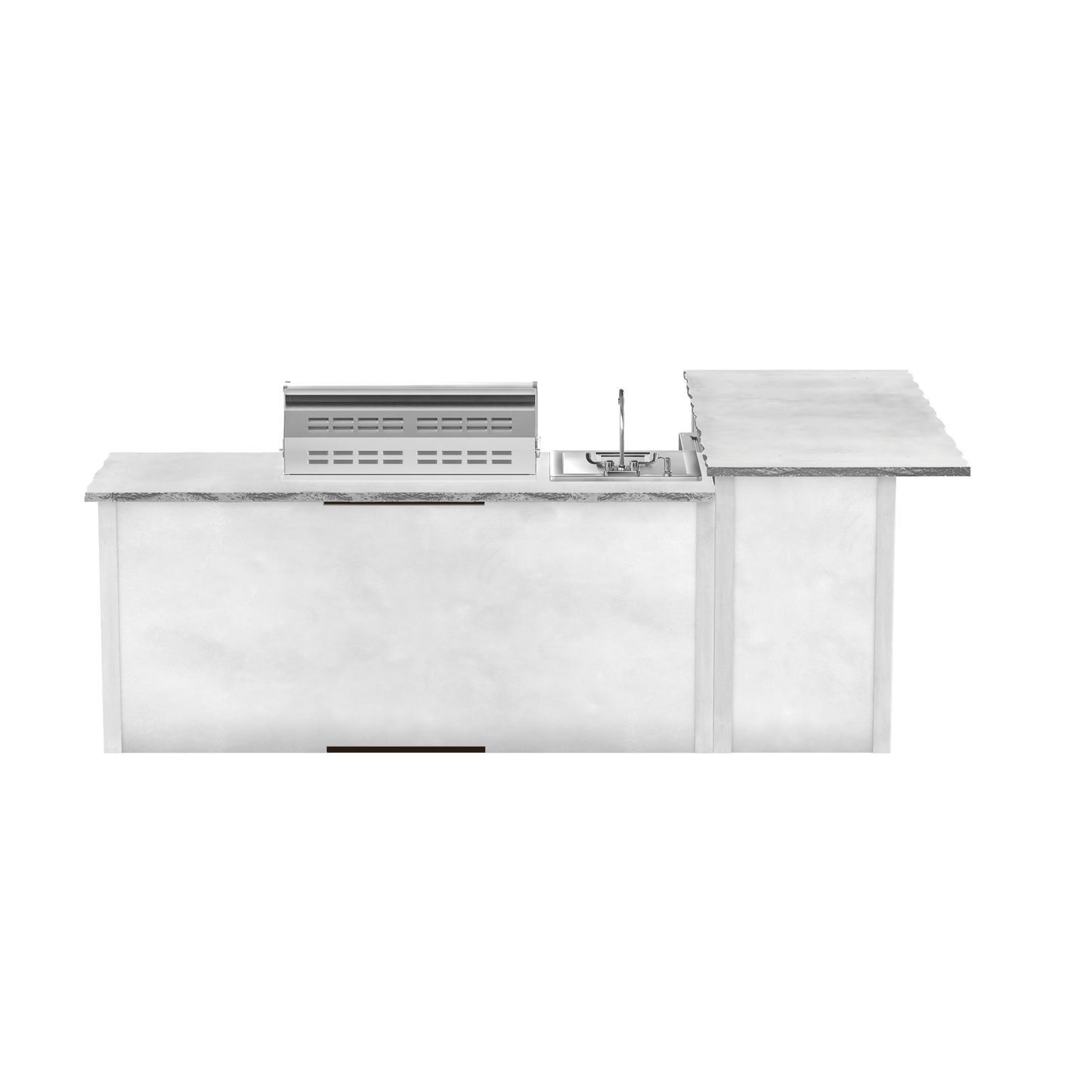 Modern Concrete White, Left