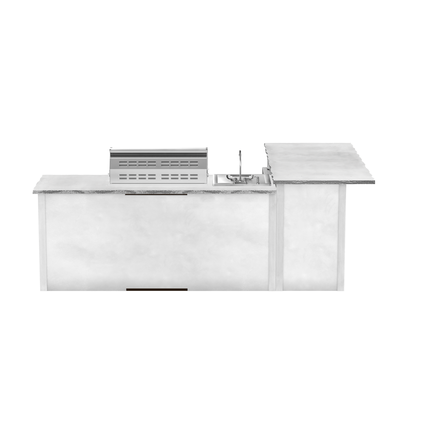 Modern Concrete White, Left