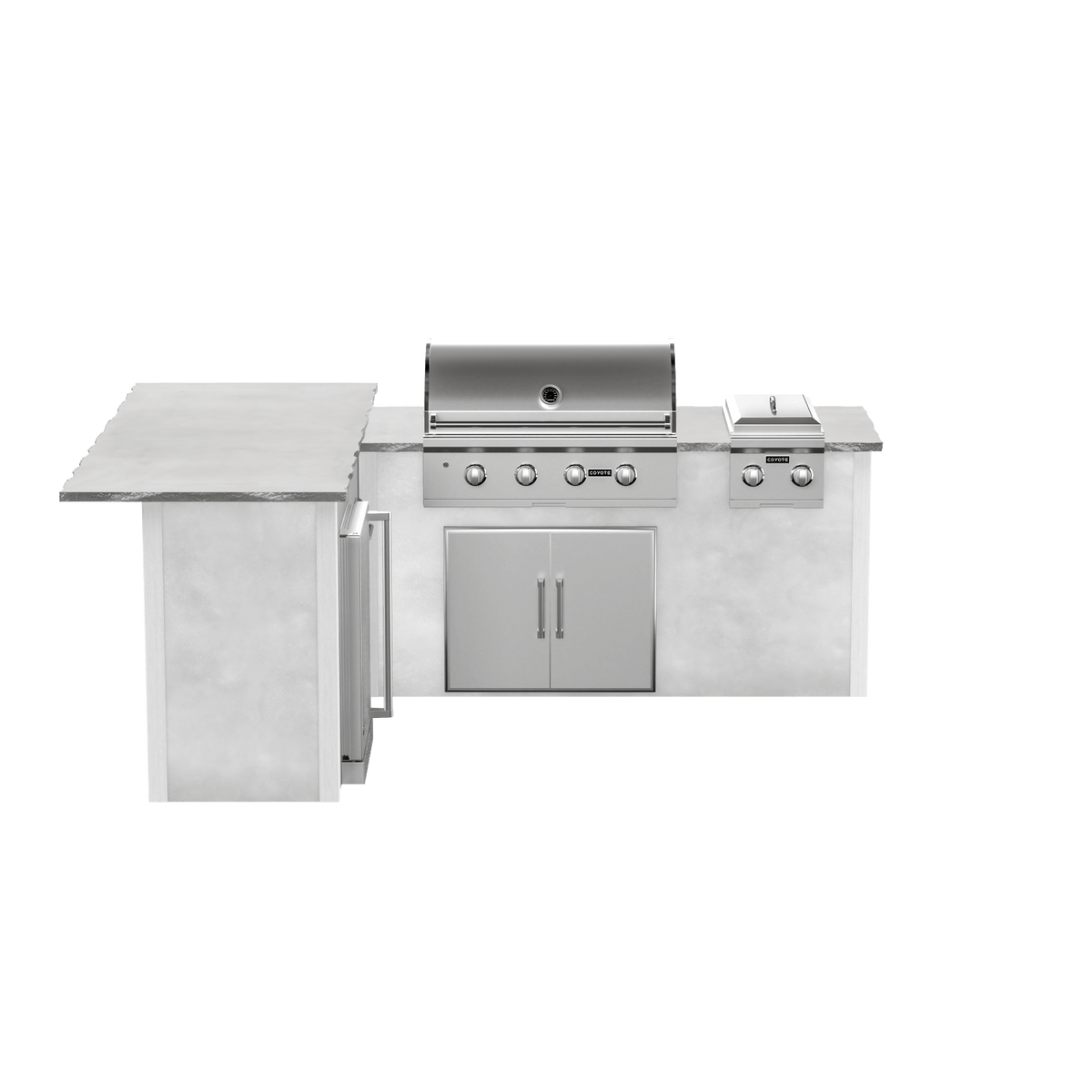 Modern Concrete White, Left
