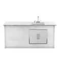 RTA Outdoor Living 7 Foot Bar with Coyote 21-Inch Sink