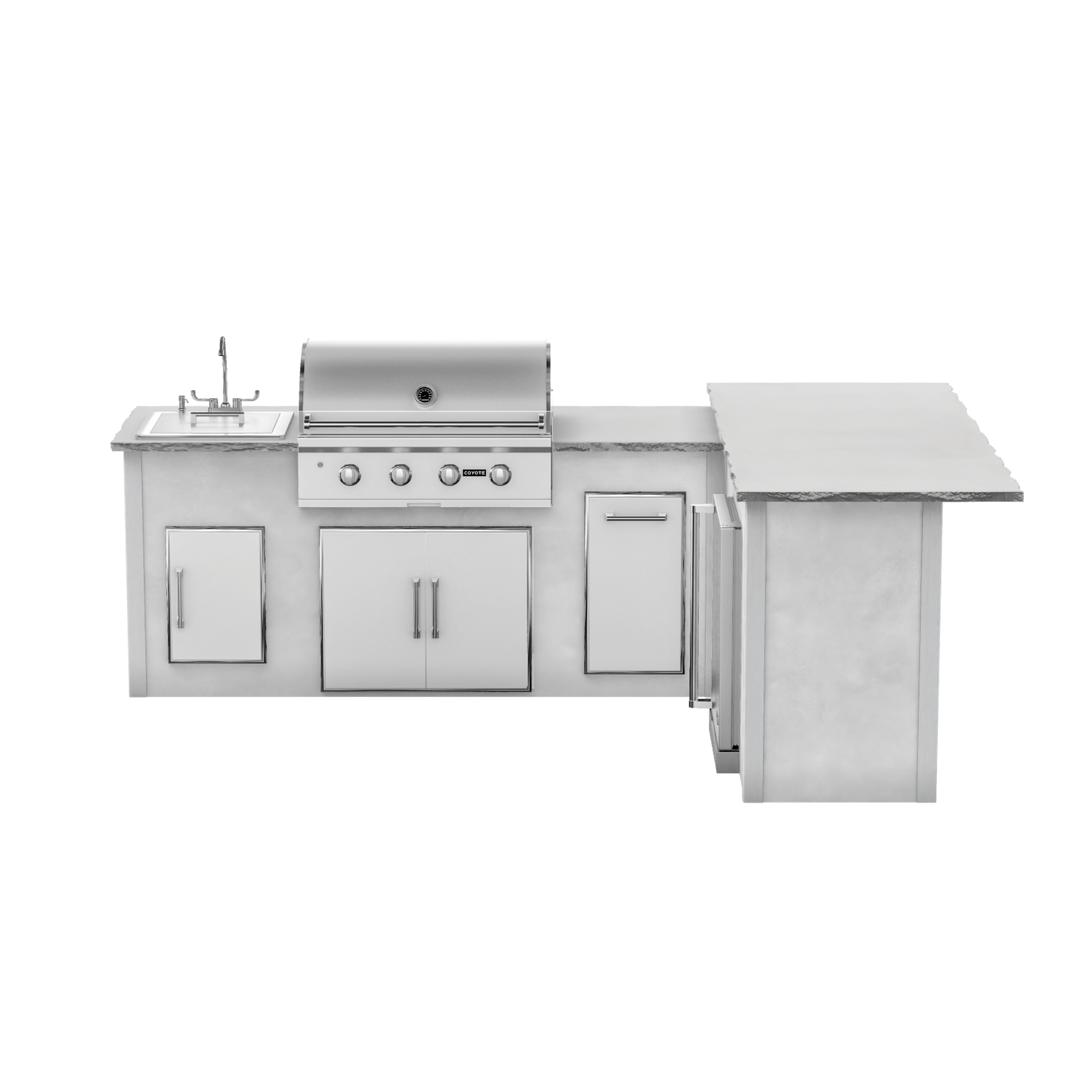 Modern Concrete White, Right