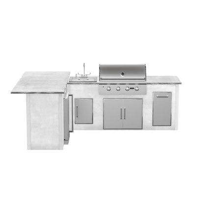 Modern Concrete White, Left