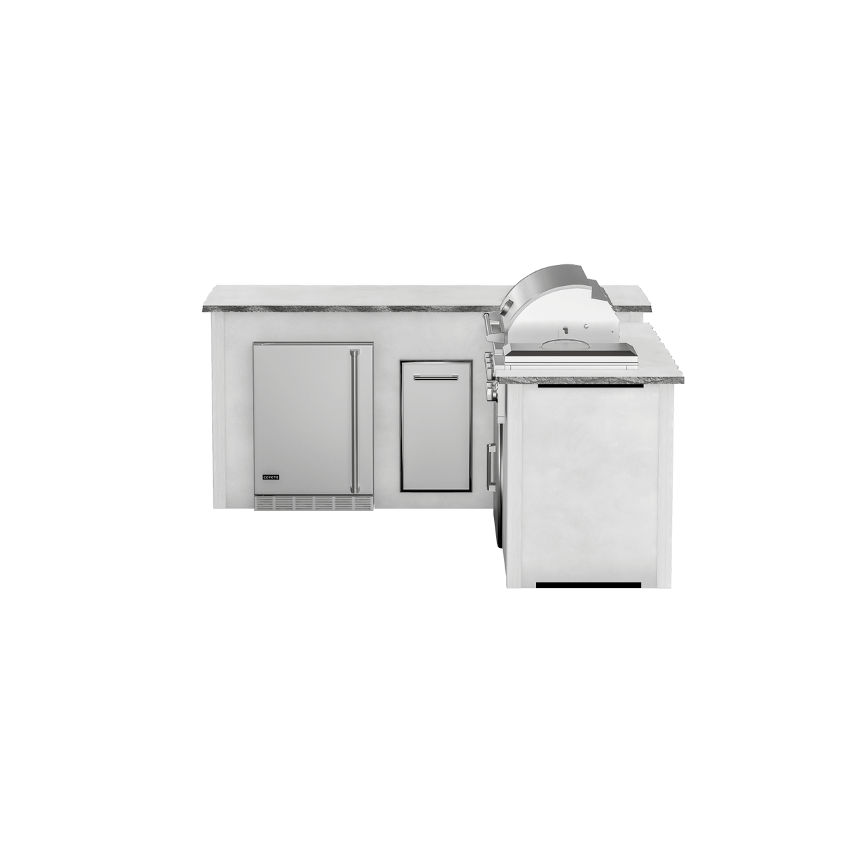Modern Concrete White, Left