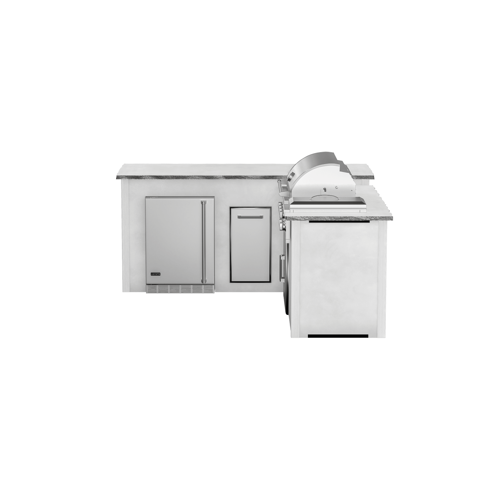 Modern Concrete White, Left