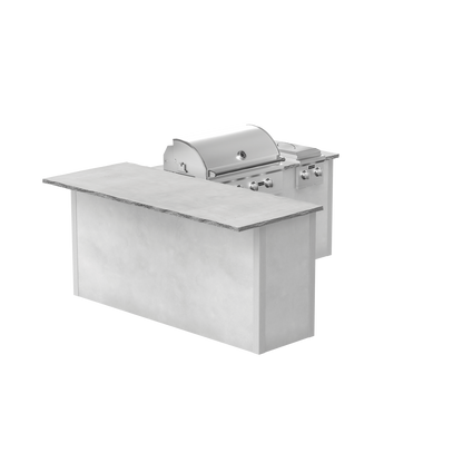 Modern Concrete White, Left