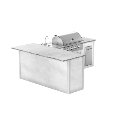 Modern Concrete White, Left