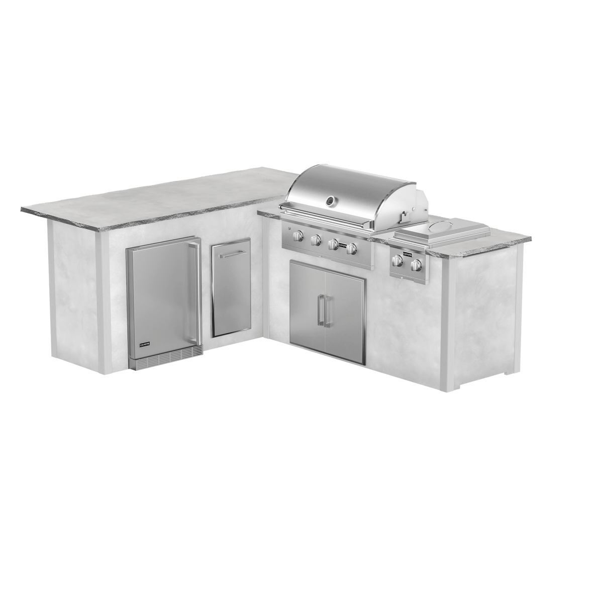 Modern Concrete White, Left