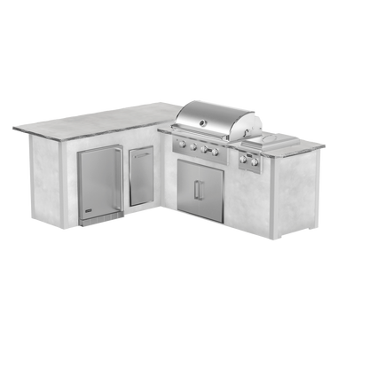 Modern Concrete White, Left