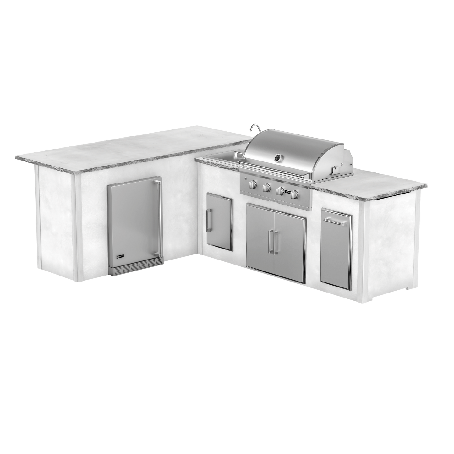 Modern Concrete White, Left