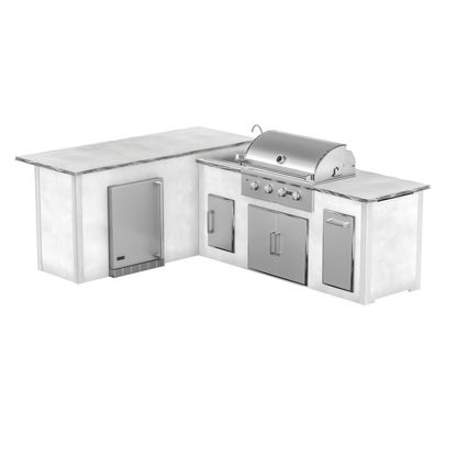 Modern Concrete White, Left