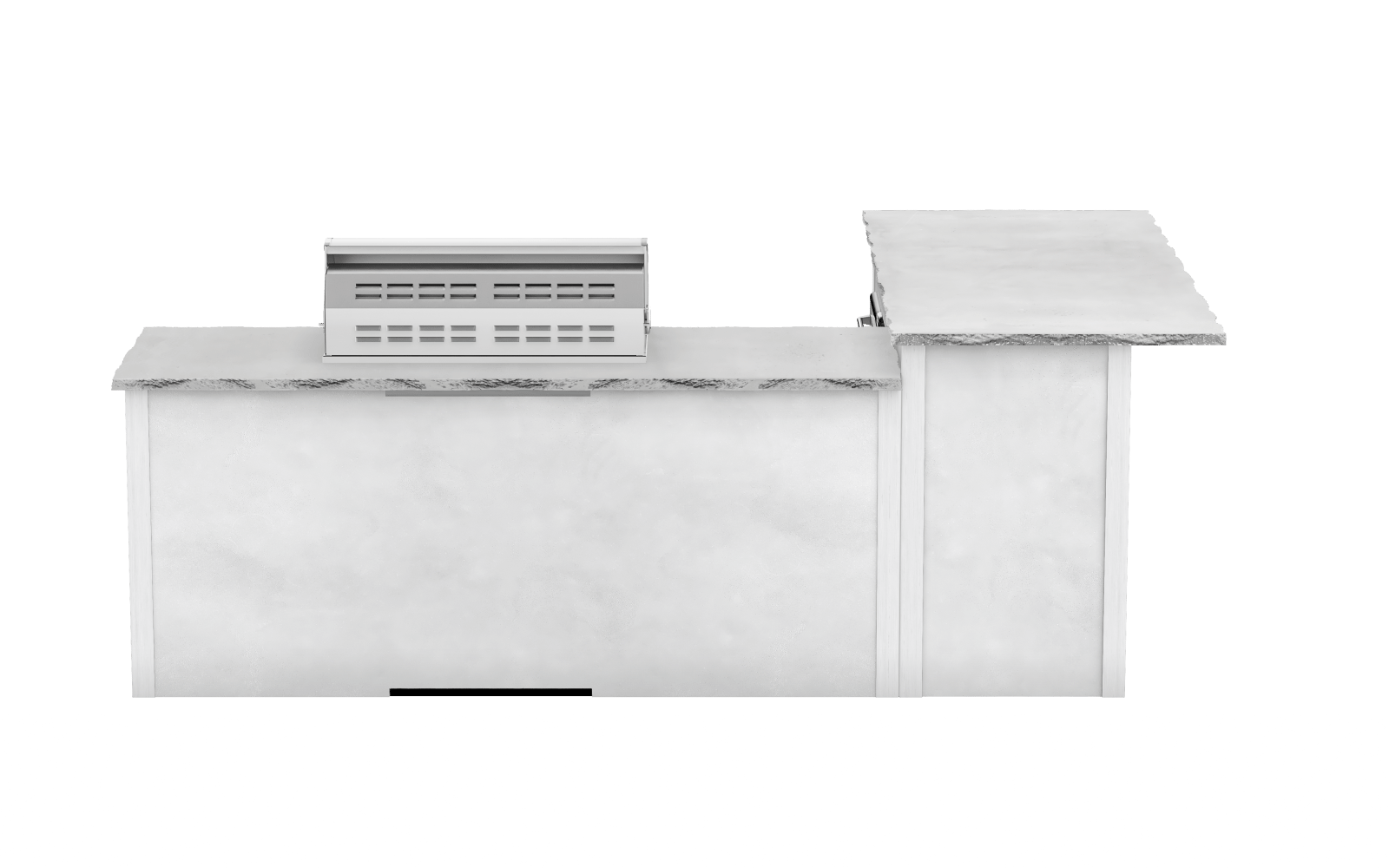 Modern Concrete White, Left