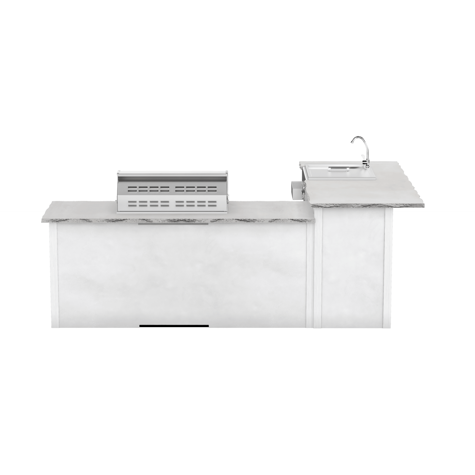 Modern Concrete White, Left