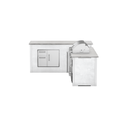Modern Concrete White, Left