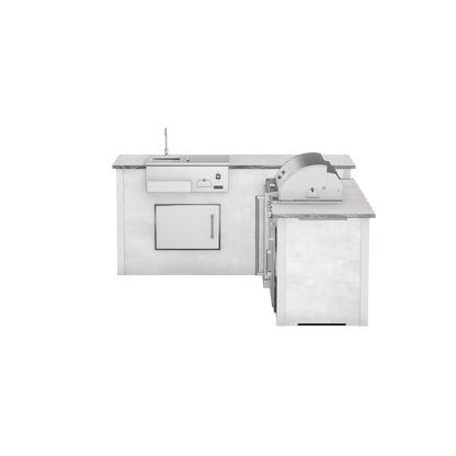 Modern Concrete White, Left