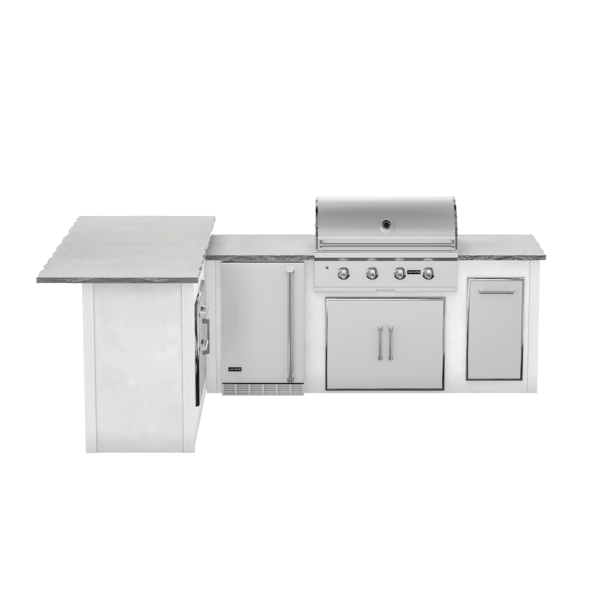 Modern Concrete White, Left