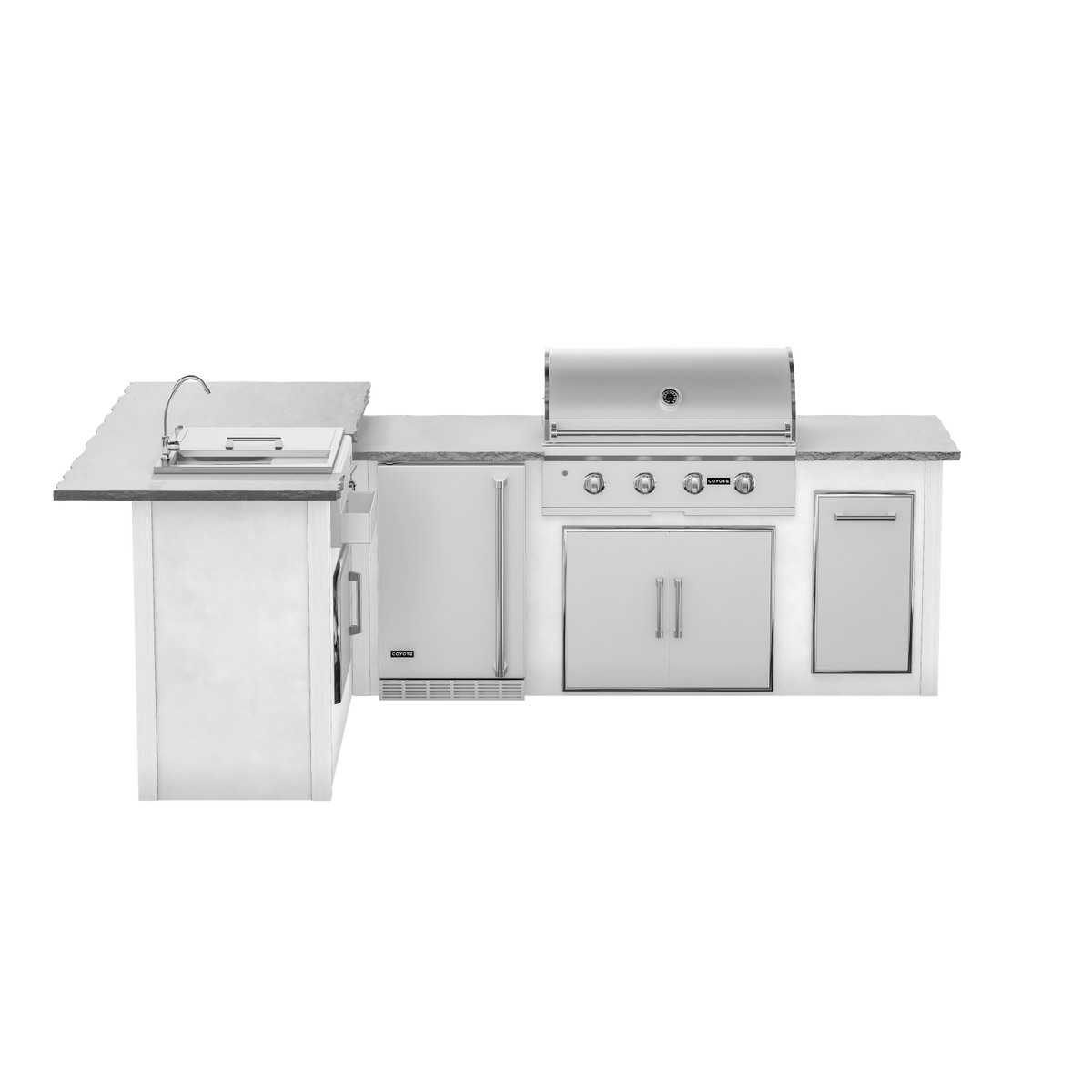 Modern Concrete White, Left