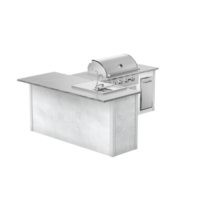 Modern Concrete White, Left
