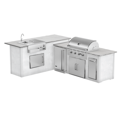 Modern Concrete White, Left