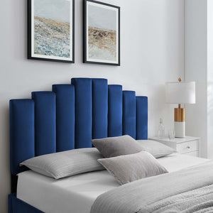 ModwayModway Noelle Performance Velvet King/California King Headboard MOD-6278 MOD-6278-NAV- BetterPatio.com