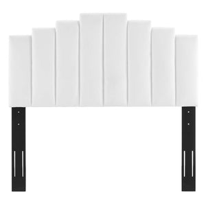 ModwayModway Noelle Performance Velvet King/California King Headboard MOD-6278 MOD-6278-WHI- BetterPatio.com