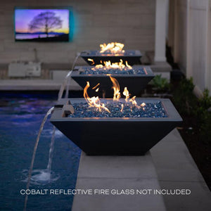 The Outdoor Plus 36" Maya GFRC Fire & Water Bowl