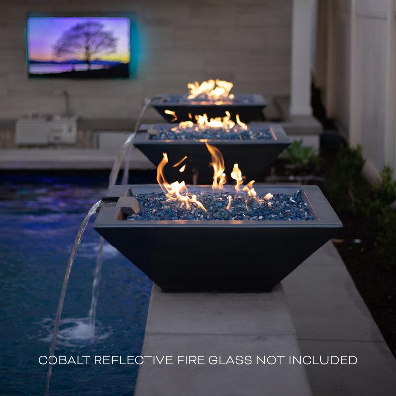 The Outdoor Plus 30" Maya GFRC Fire & Water Bowl