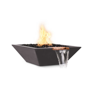 The Outdoor Plus 36" Maya GFRC Fire & Water Bowl