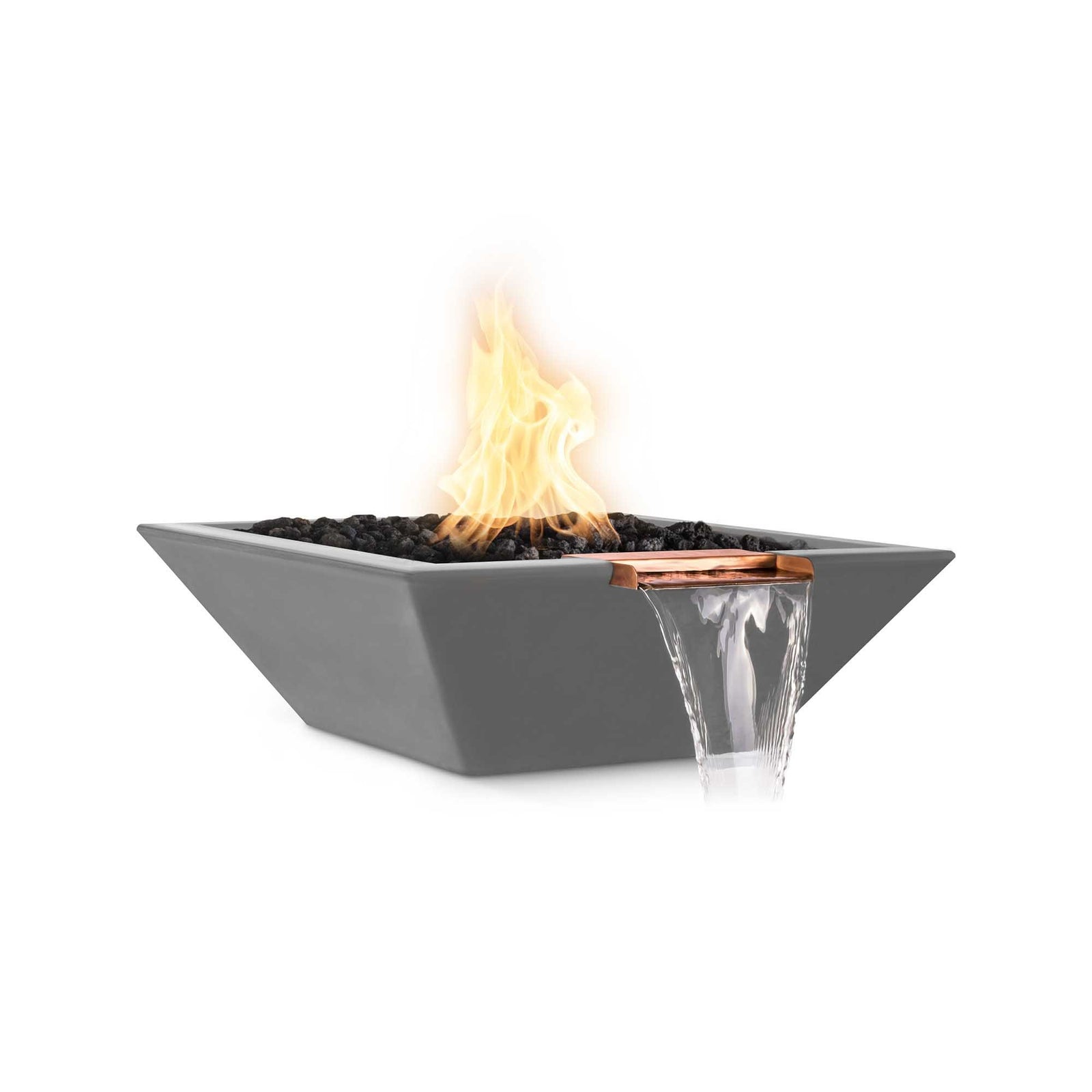 The Outdoor Plus 30" Maya GFRC Fire & Water Bowl