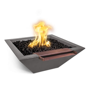 The Outdoor Plus 24" Maya GFRC Fire & Wide Spill Water Bowl