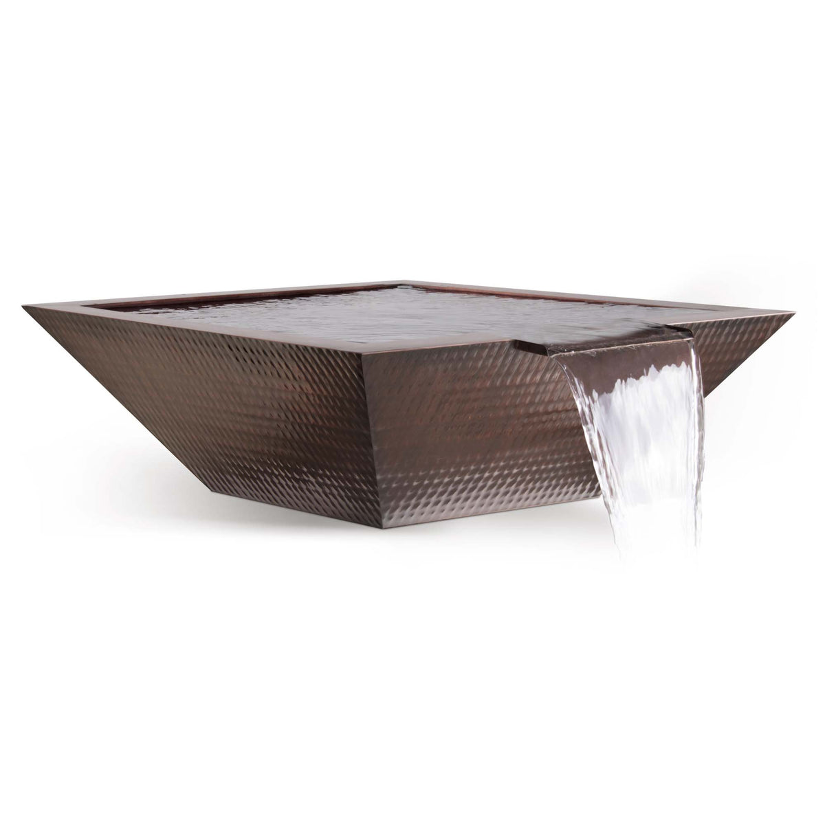 The Outdoor Plus 24" Maya Hammered Copper Water Bowl