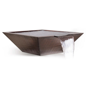 The Outdoor Plus 30" Maya Hammered Copper Water Bowl