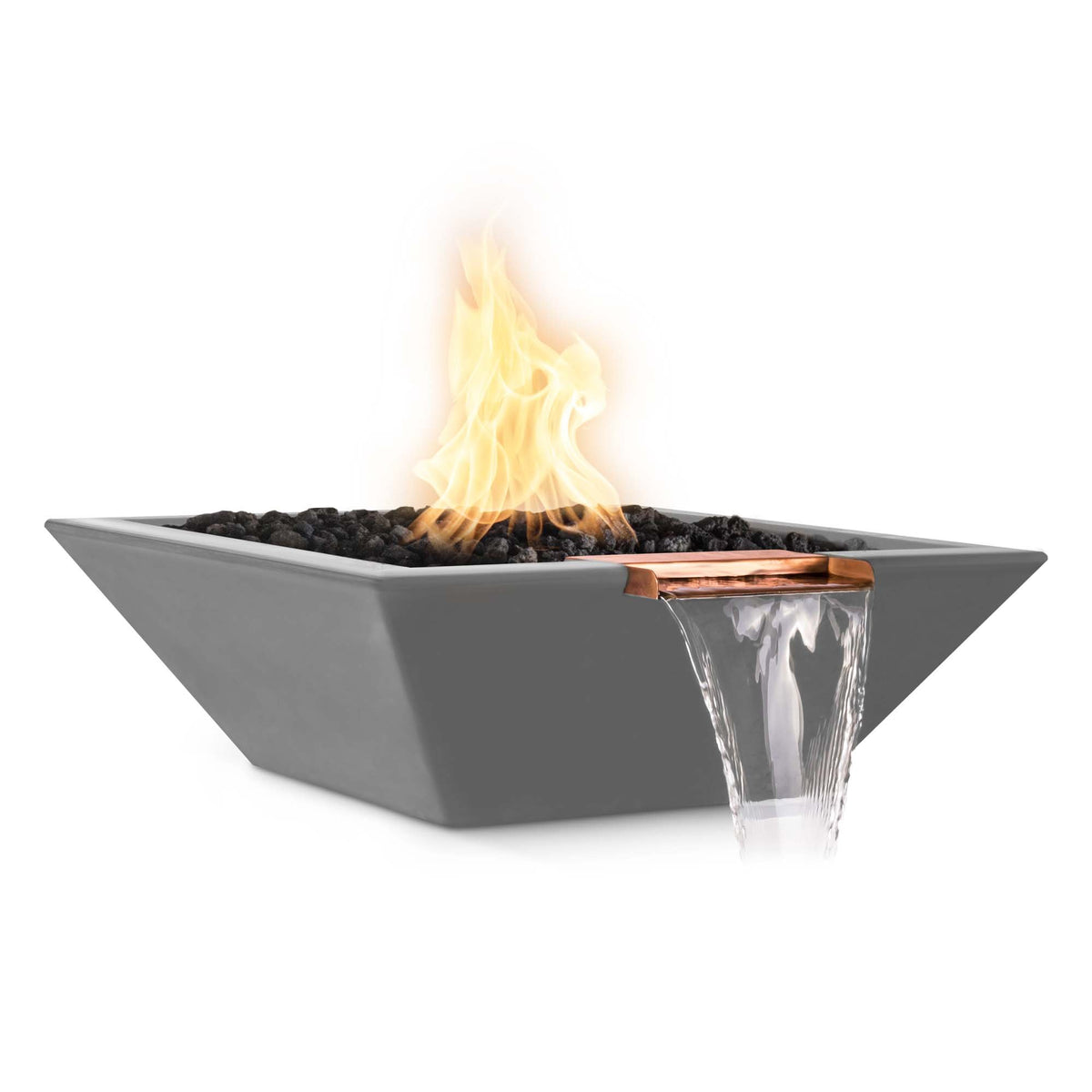 The Outdoor Plus 36" Maya GFRC Fire &amp; Water Bowl