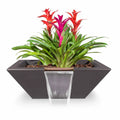 The Outdoor Plus 30" Maya GFRC Planter Bowl with Water