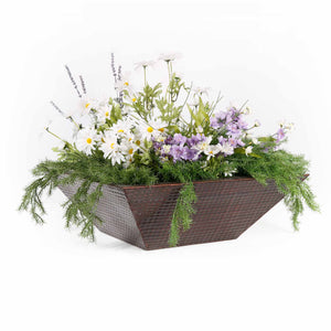 The Outdoor Plus 24" Maya Hammered Copper Planter Bowl