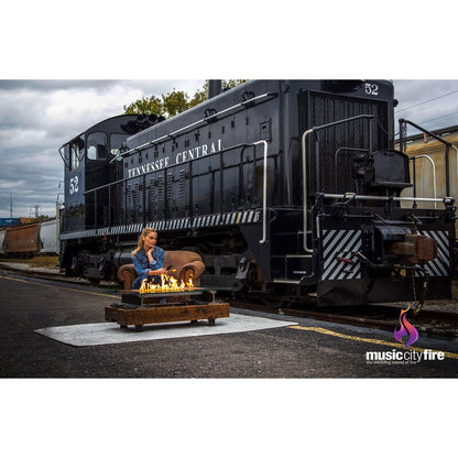 Music City Fire Company Railyard Sound Trackside 48" Fire Pit Table - MC020100 - BetterPatio.com