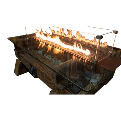 Music City Fire Company Railyard Sound Reactive Sleeper 54" Fire Pit Table - MC020300 - BetterPatio.com