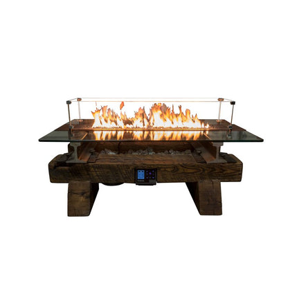Music City Fire Company Railyard Sound Reactive Sleeper 54" Fire Pit Table - MC020300 - BetterPatio.com