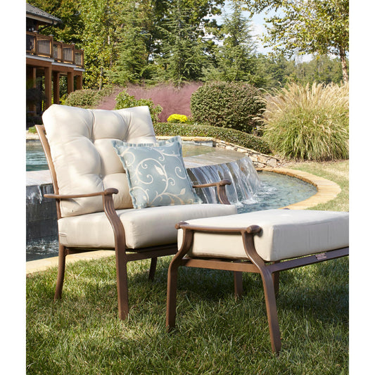 Panama Jack Island Breeze Lounge chair and Ottoman Set Aluminum with Cushions PJO-1001-ESP-2PC - BetterPatio.com