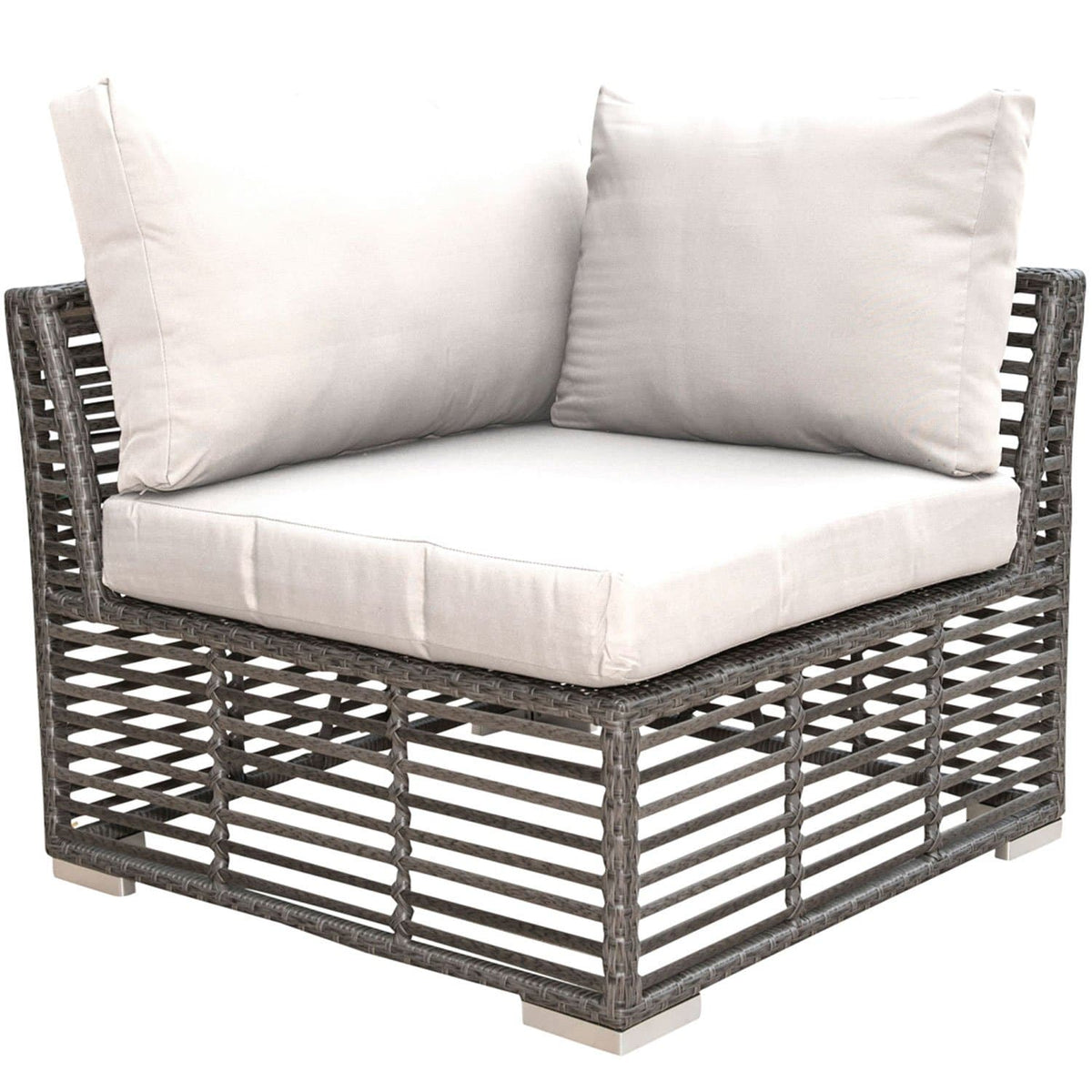 Panama Jack Graphite 7 Pc High Ct Sectional PJO-1601-GRY-7SEC - BetterPatio.com