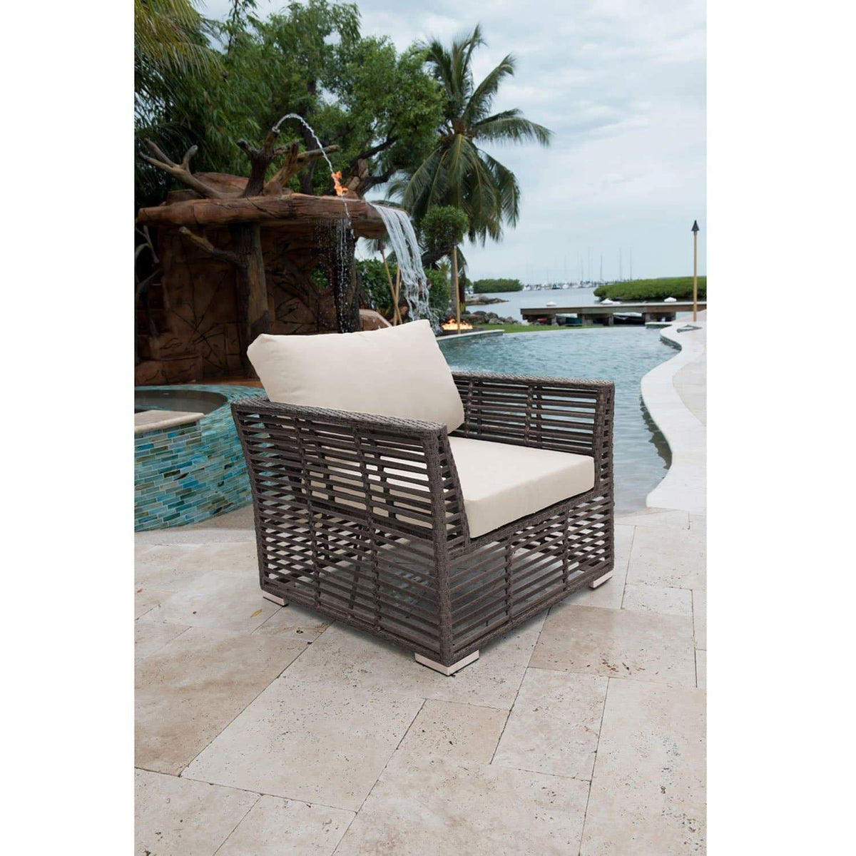 Panama Jack Graphite 4 Pc Living Set PJO-1601-GRY-4SE - BetterPatio.com