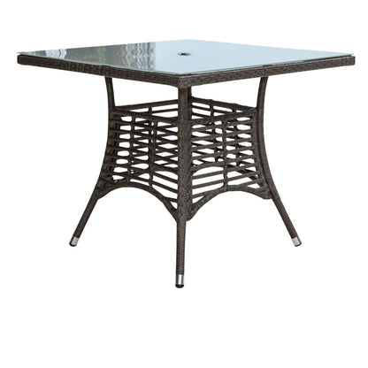 Panama Jack Graphite 5 Piece Dining Set with Arm Chairs - BetterPatio.com