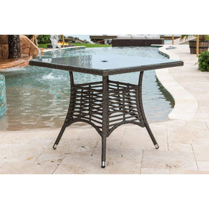 Panama Jack Graphite 5 Piece Dining Set with Arm Chairs - BetterPatio.com